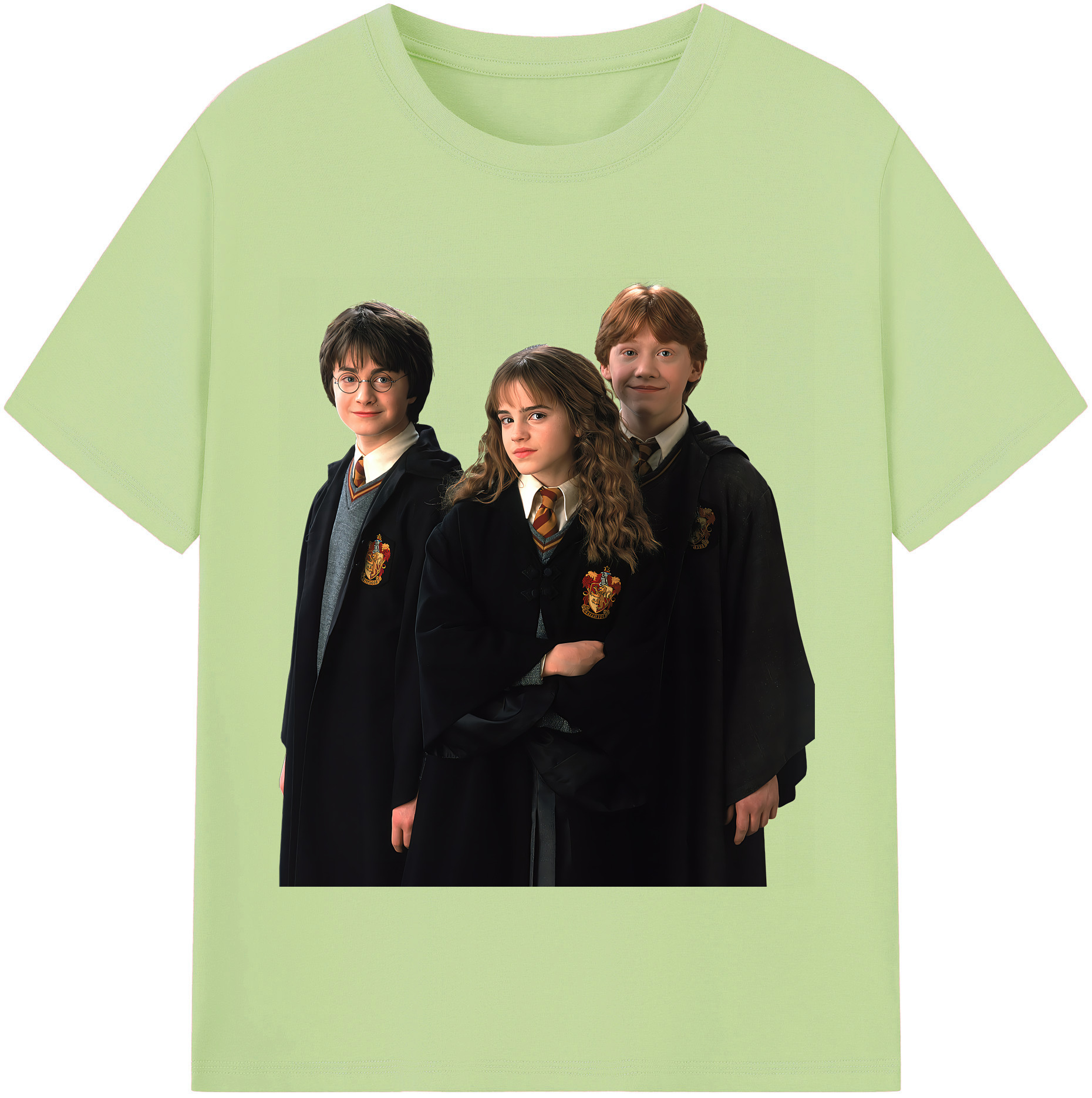 （画像用） Harry Potter ハリー・ポッターシリーズ 綿100％半袖Tシャツ（フロントプリント）